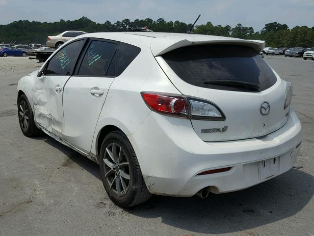 JM1BL1L56C1511160 - 2012 MAZDA 3 S WHITE photo 3