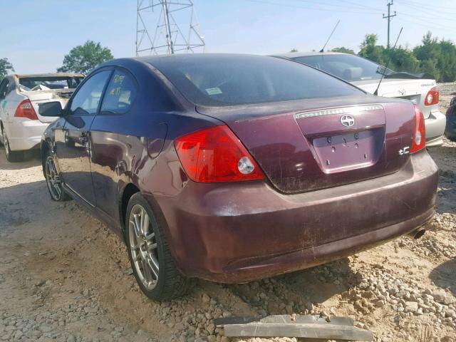 JTKDE177250011061 - 2005 TOYOTA SCION TC BURGUNDY photo 3