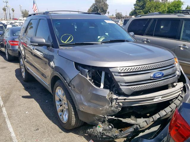 1FM5K8F80DGC86372 - 2013 FORD EXPLORER L GRAY photo 1