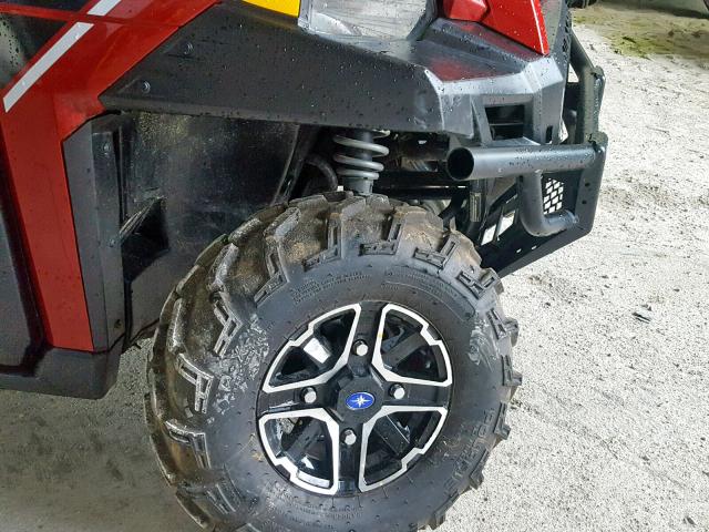 4XARVU991J8051020 - 2018 POLARIS RANGER CRE MAROON photo 9