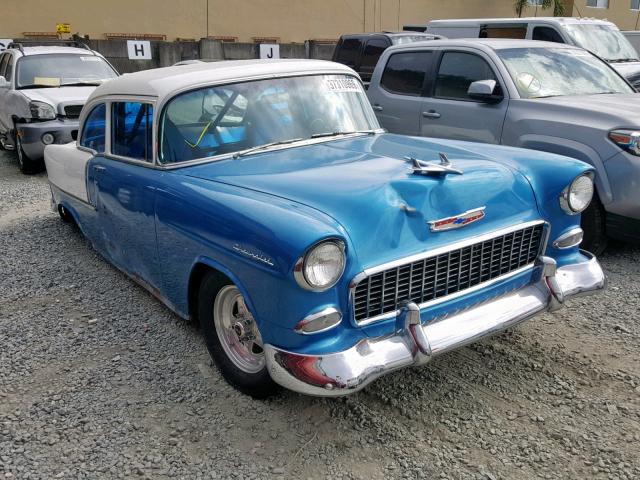 B55A005022 - 1955 CHEVROLET BEL AIR BLUE photo 1