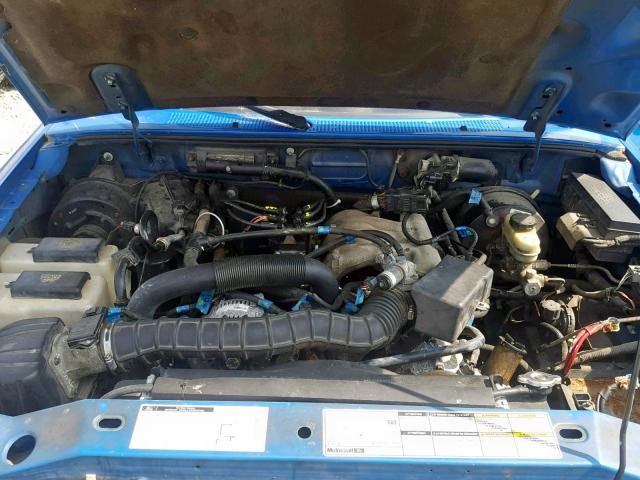 1FTYR10V4YPA31619 - 2000 FORD RANGER BLUE photo 7