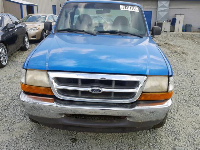 1FTYR10V4YPA31619 - 2000 FORD RANGER BLUE photo 9