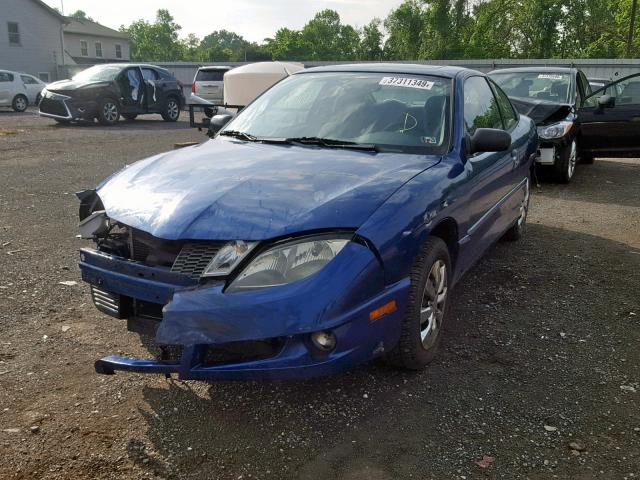 3G2JB12F05S221382 - 2005 PONTIAC SUNFIRE BLUE photo 2