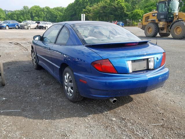 3G2JB12F05S221382 - 2005 PONTIAC SUNFIRE BLUE photo 3