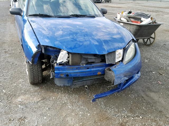 3G2JB12F05S221382 - 2005 PONTIAC SUNFIRE BLUE photo 9