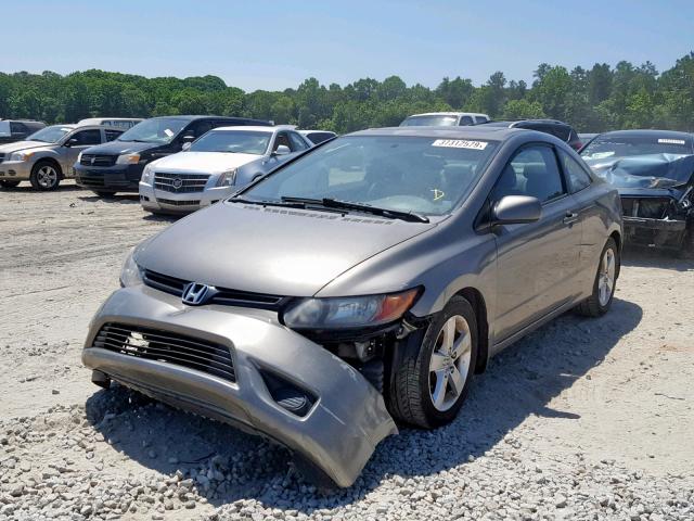 2HGFG12958H551833 - 2008 HONDA CIVIC EXL GRAY photo 2