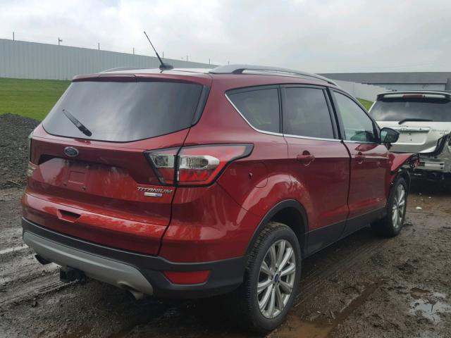 1FMCU9J95HUE15365 - 2017 FORD ESCAPE TIT RED photo 4