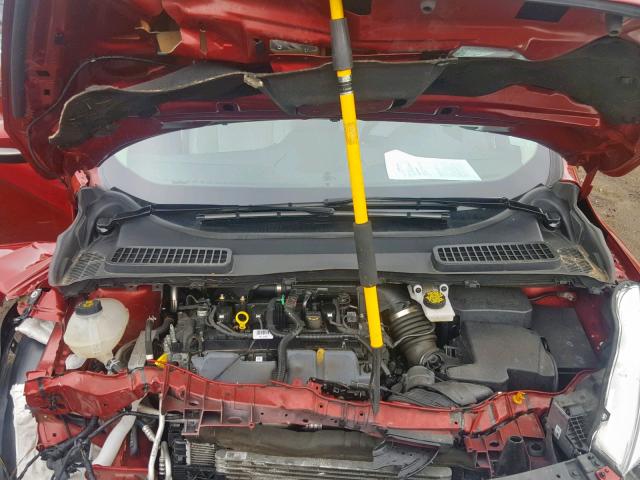 1FMCU9J95HUE15365 - 2017 FORD ESCAPE TIT RED photo 7