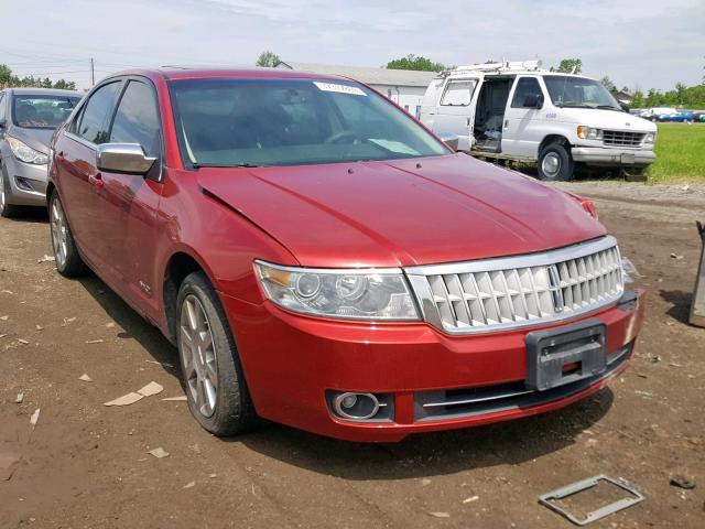 3LNHM26TX7R608733 - 2007 LINCOLN MKZ RED photo 1