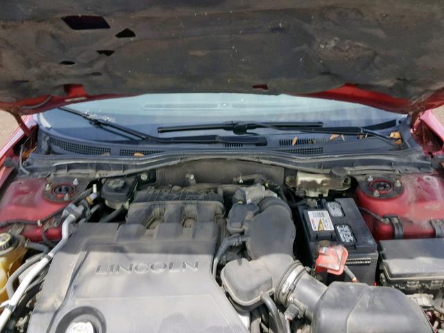 3LNHM26TX7R608733 - 2007 LINCOLN MKZ RED photo 7