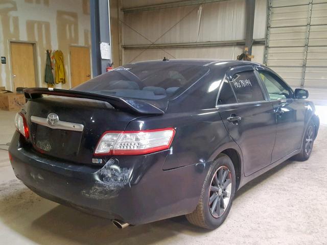 4T1BB3EK5AU111647 - 2010 TOYOTA CAMRY HYBR BLACK photo 4