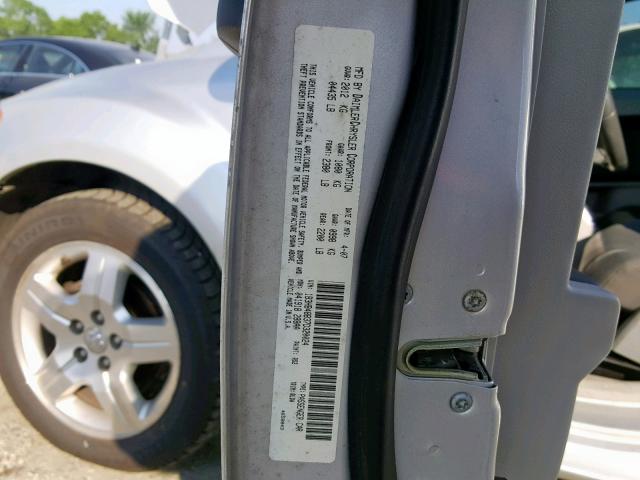 1B3HB48B37D320024 - 2007 DODGE CALIBER SX SILVER photo 10