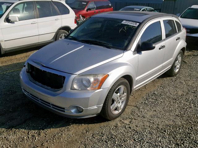 1B3HB48B37D320024 - 2007 DODGE CALIBER SX SILVER photo 2