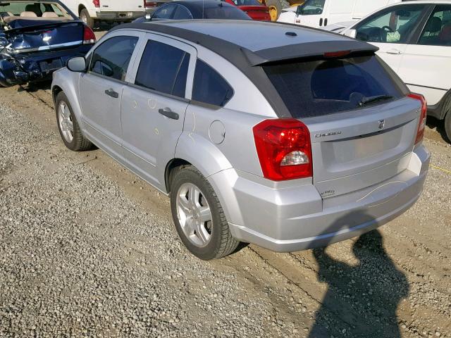 1B3HB48B37D320024 - 2007 DODGE CALIBER SX SILVER photo 3