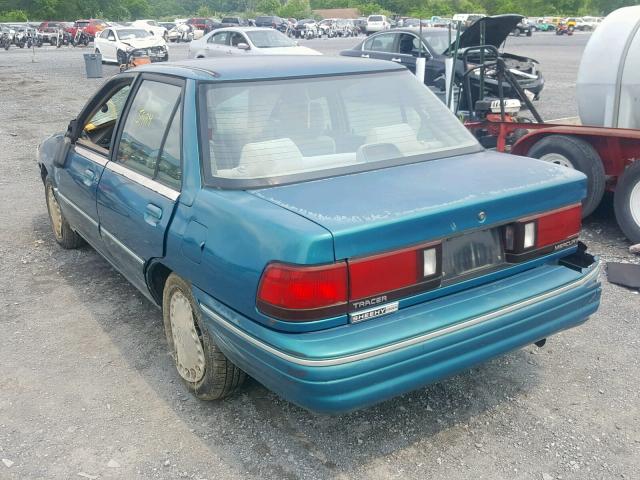 3MARM10J7RR633652 - 1994 MERCURY TRACER BAS GREEN photo 3