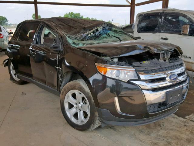 2FMDK3JC2DBB04611 - 2013 FORD EDGE SEL BLACK photo 1