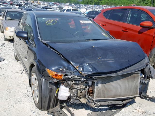 1HGFA165X7L113254 - 2007 HONDA CIVIC LX BLACK photo 1