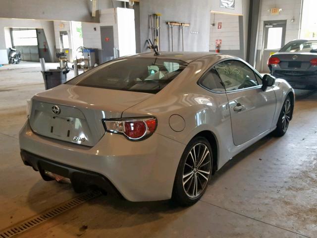 JF1ZNAA13D2728532 - 2013 TOYOTA SCION FR-S SILVER photo 4