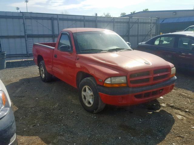 1B7FL26X0WS668279 - 1998 DODGE DAKOTA RED photo 1