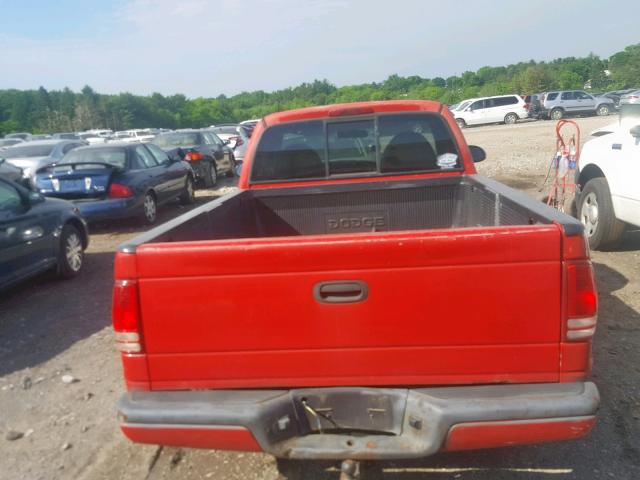 1B7FL26X0WS668279 - 1998 DODGE DAKOTA RED photo 6