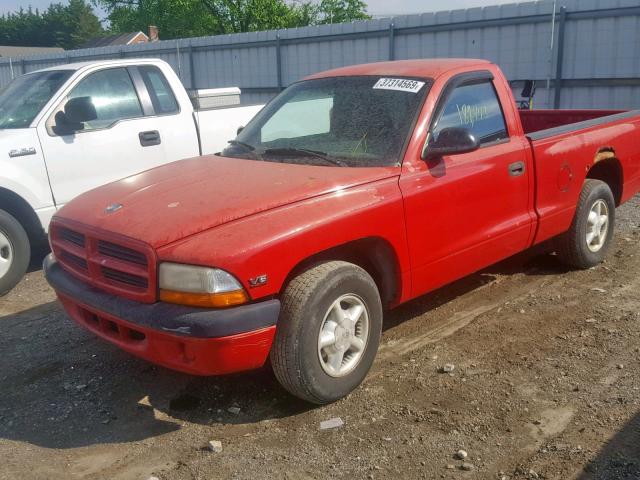 1B7FL26X0WS668279 - 1998 DODGE DAKOTA RED photo 9