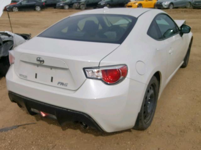 JF1ZNAA16F8711904 - 2015 TOYOTA SCION FR-S WHITE photo 4