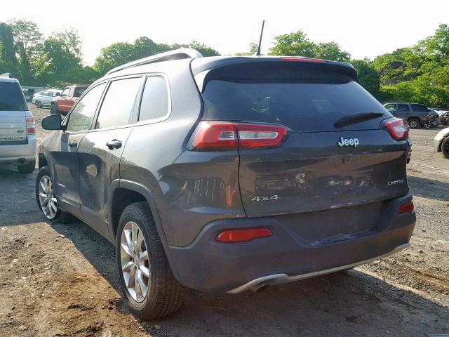 1C4PJMDB5HW515339 - 2017 JEEP CHEROKEE L CHARCOAL photo 3