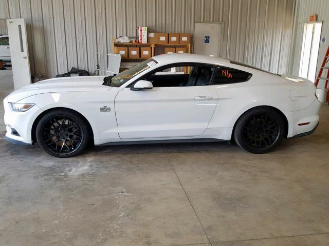 1FA6P8CF5F5354974 - 2015 FORD MUSTANG GT WHITE photo 9