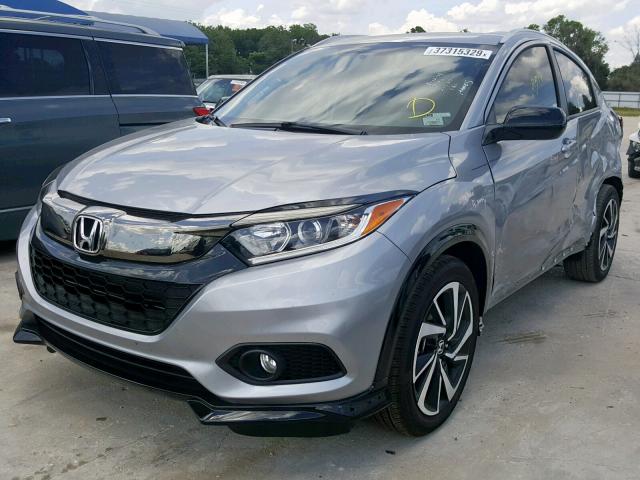 3CZRU5H17KG703660 - 2019 HONDA HR-V SPORT SILVER photo 2