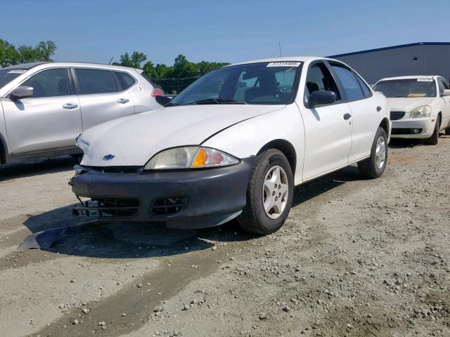 1G1JC524817314800 - 2001 CHEVROLET CAVALIER B WHITE photo 2