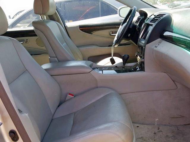 JTHGL46F475012964 - 2007 LEXUS LS 460L SILVER photo 5