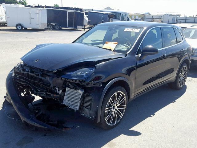 WP1AB2A27JLA60754 - 2018 PORSCHE CAYENNE S BLACK photo 2