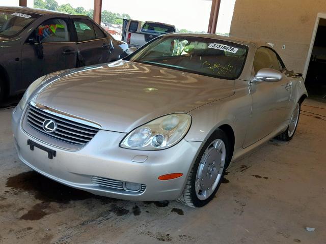 JTHFN48Y020020344 - 2002 LEXUS SC 430 SILVER photo 2