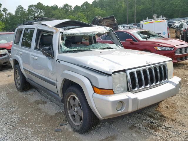1J8HH48K07C574138 - 2007 JEEP COMMANDER SILVER photo 1
