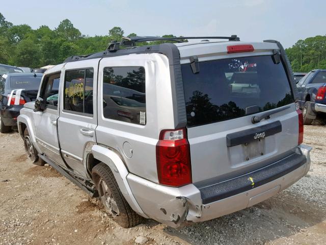 1J8HH48K07C574138 - 2007 JEEP COMMANDER SILVER photo 3