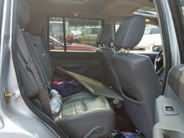 1J8HH48K07C574138 - 2007 JEEP COMMANDER SILVER photo 6