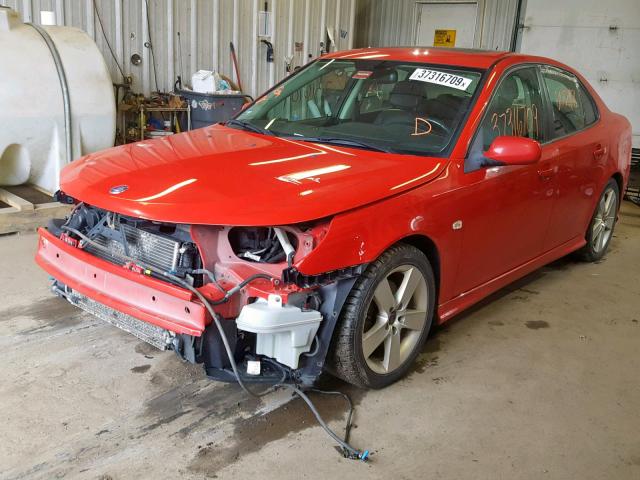 YS3FB49Y991007145 - 2009 SAAB 9-3 2.0T RED photo 2