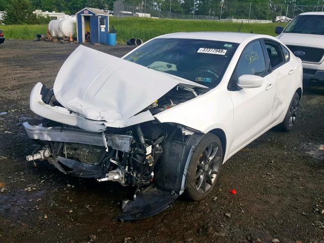 1C3CDFBB7FD345194 - 2015 DODGE DART SXT WHITE photo 2