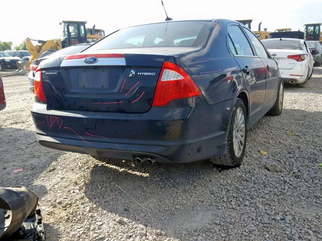 3FADP0L30AR236514 - 2010 FORD FUSION HYB BLACK photo 4