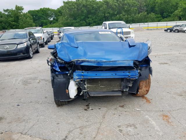 1FA6P8CF5H5333450 - 2017 FORD MUSTANG GT BLUE photo 9