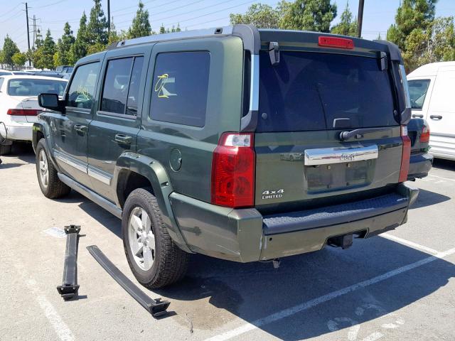 1J8HG58N18C226692 - 2008 JEEP COMMANDER GREEN photo 3