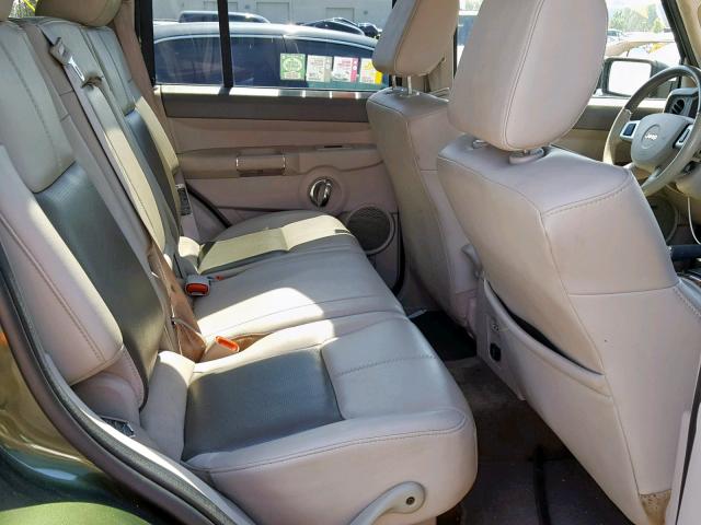 1J8HG58N18C226692 - 2008 JEEP COMMANDER GREEN photo 6