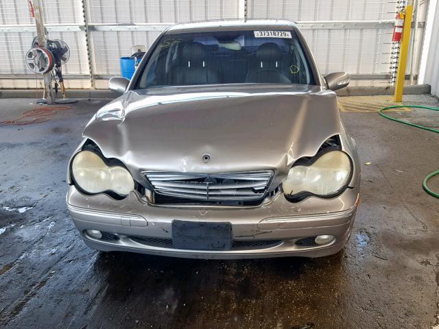 WDBRF61J73A512030 - 2003 MERCEDES-BENZ C 240 GRAY photo 9