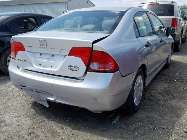 2HGFA163X6H020678 - 2006 HONDA CIVIC DX V SILVER photo 4