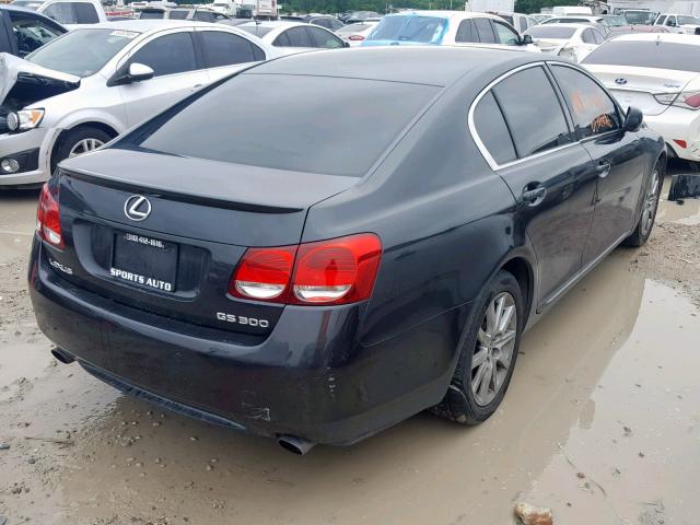 JTHBH96S965015802 - 2006 LEXUS GS 300 BLACK photo 4