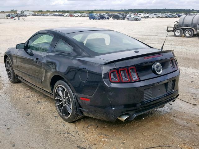 1ZVBP8CF8E5231366 - 2014 FORD MUSTANG GT BLACK photo 3