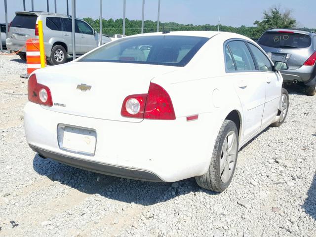 1G1ZB5EB7AF175720 - 2010 CHEVROLET MALIBU LS WHITE photo 4