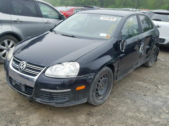 3VWJZ71K58M122488 - 2008 VOLKSWAGEN JETTA S BLACK photo 2