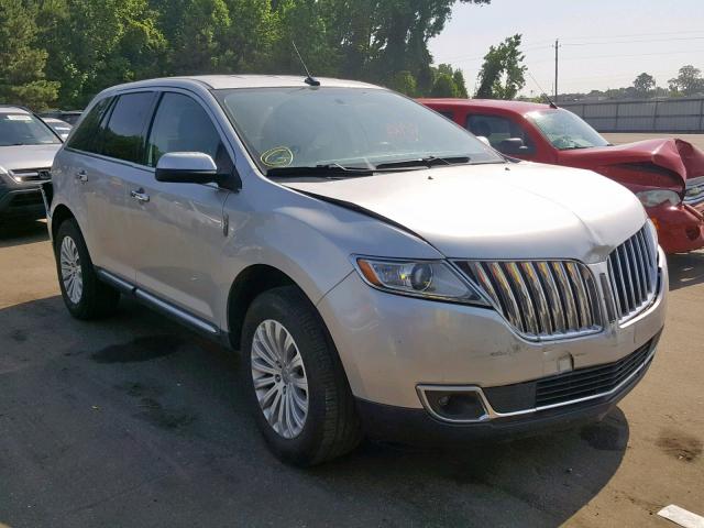 2LMDJ6JK4DBL16636 - 2013 LINCOLN MKX SILVER photo 1